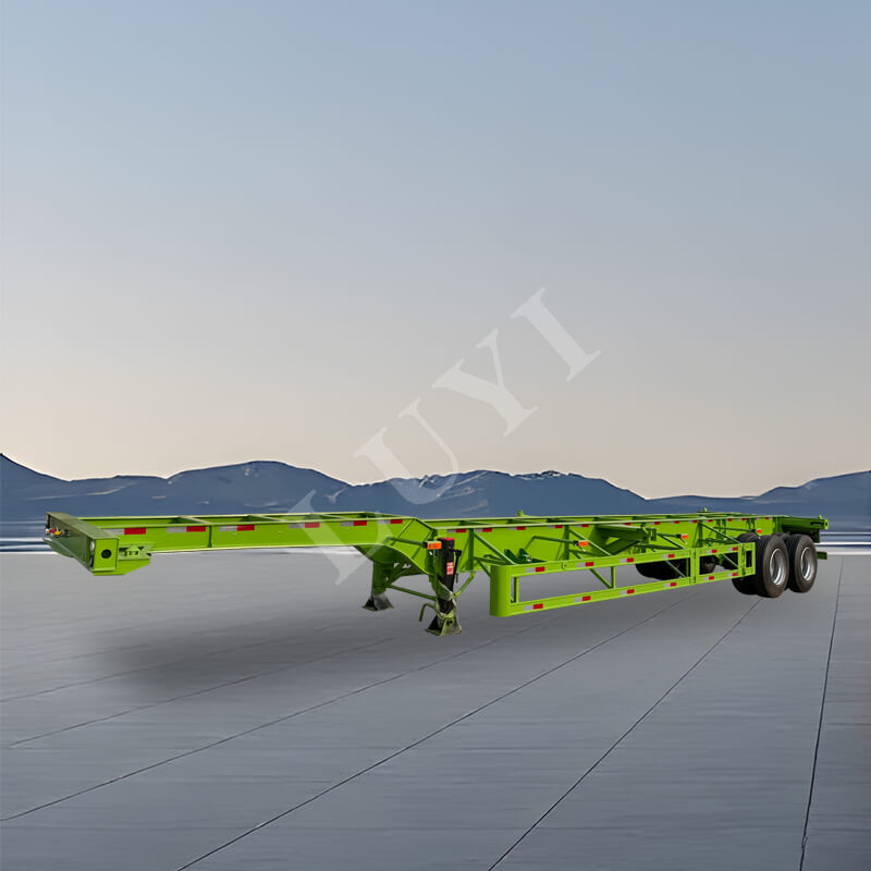 2 軸荷重運搬コンテナ 20/40 トン スケルトン セミ トレーラー