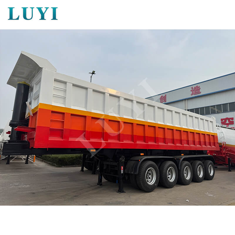 Luyi 5 軸リアティッピングダンプセミトレーラーがガーナに輸出され、プロの重機が認められました