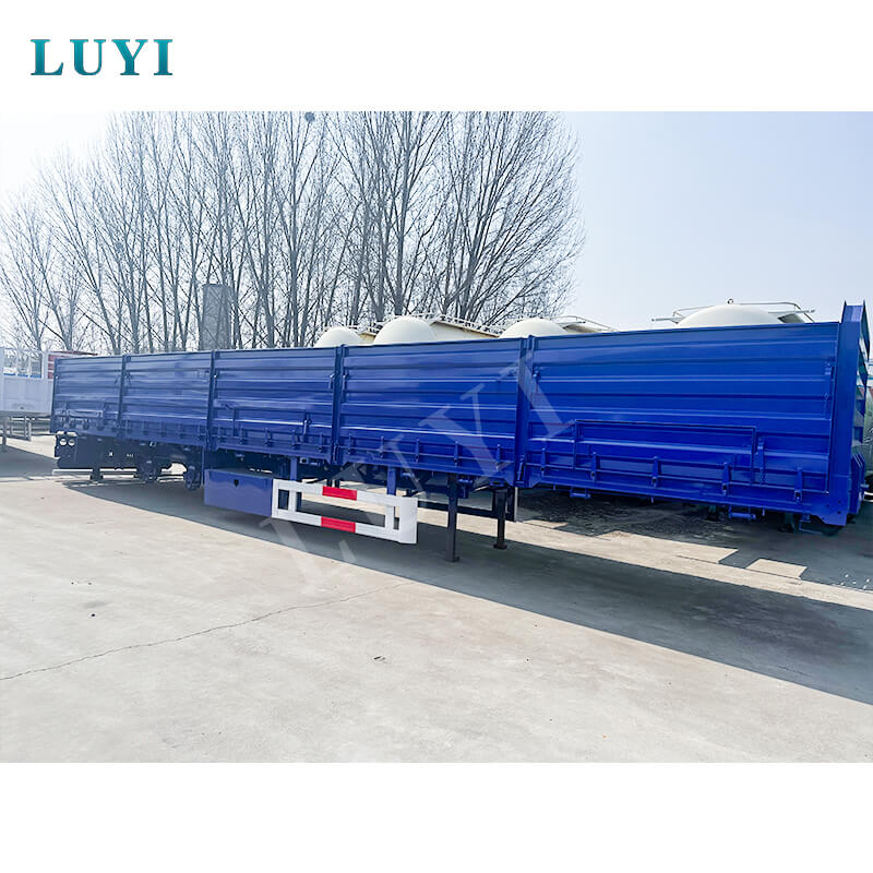 Luyi 3軸取り外し可能なサイドパネルセミトレーラーがザンビアへの出荷に成功し、中国とアフリカの物流協力が深化