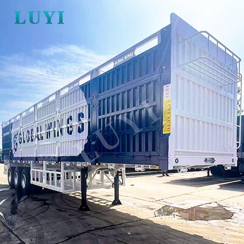 3軸ステークセミトレーラーがウズベキスタンに出荷