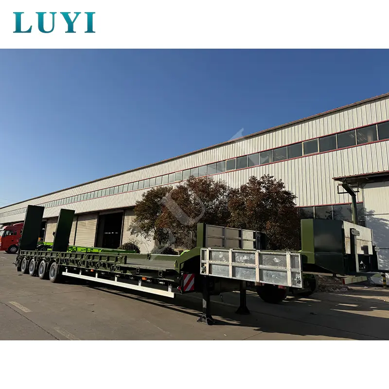 LUYI AUTO ローベッドセミトレーラーの油圧ランプと機械式スプリングランプの比較