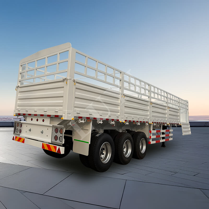 3 軸 1.5 メートルサイドボードセミトレーラー輸送 80 トン多機能側壁サイドボード貨物セミトレーラートラック