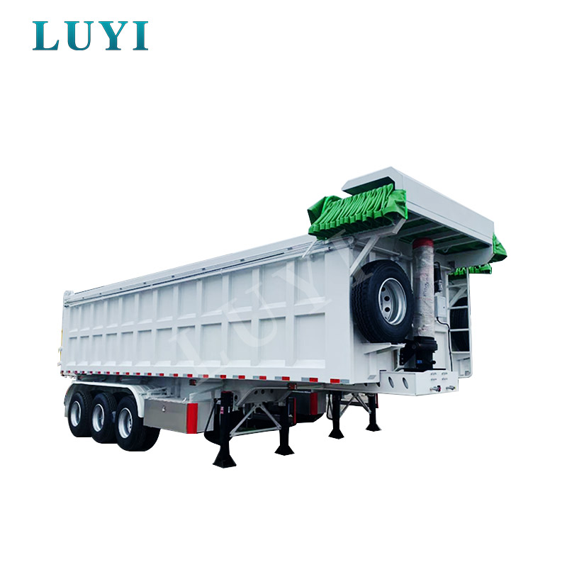 3軸100トン後部転倒ダンプセミトレーラー