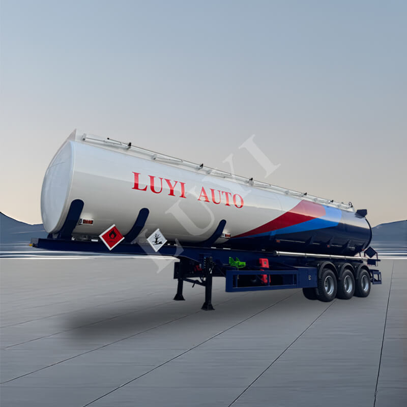 3軸5コンパートメント45,000リットル炭素鋼オイルタンクセミトレーラー