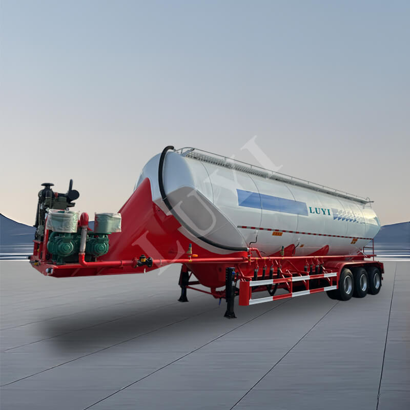 3軸50立方メートルバルクV型セメントタンクセミトレーラー