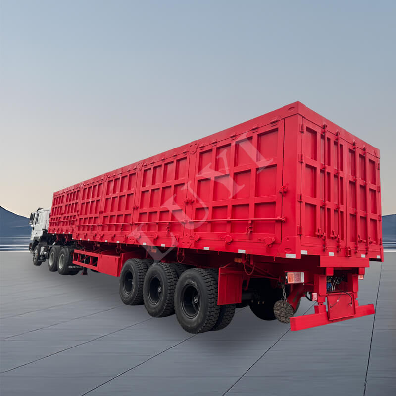 3 軸 60 ～ 80 トン ダンプ サイドウォール セミトレーラー