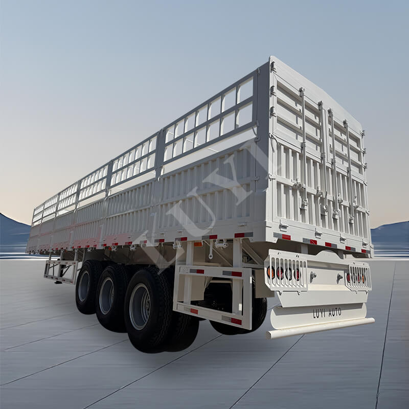 3軸80トンから100トンの炭素鋼多機能ステークセミトレーラー