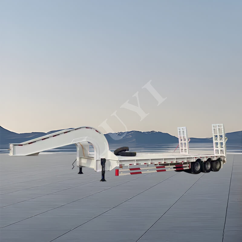 BPW 付き 3 軸低床セミトレーラー、60 ～ 100 トン