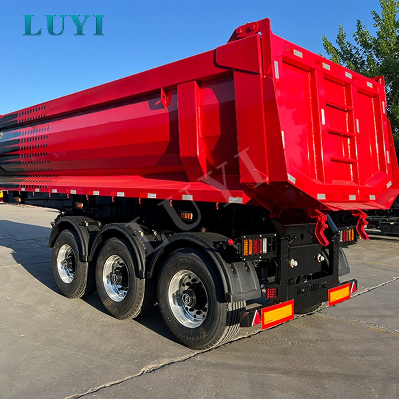 バルク貨物輸送用3軸U型後部ダンプトレーラー
