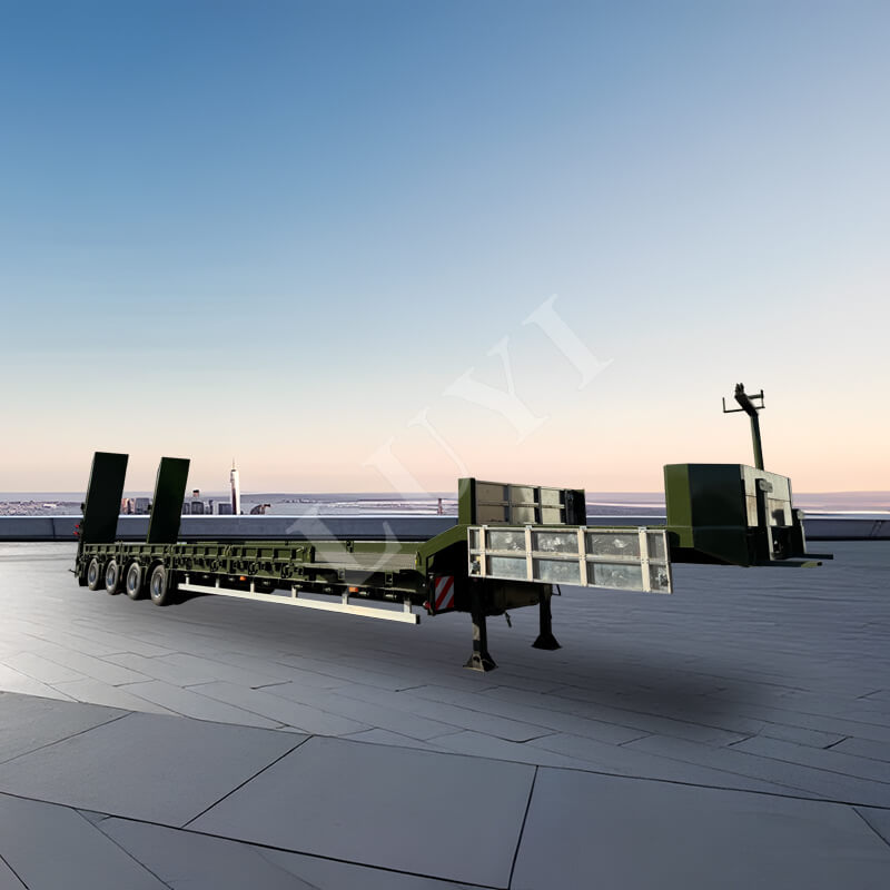 4軸60トングースネックローボーイセミトレーラー