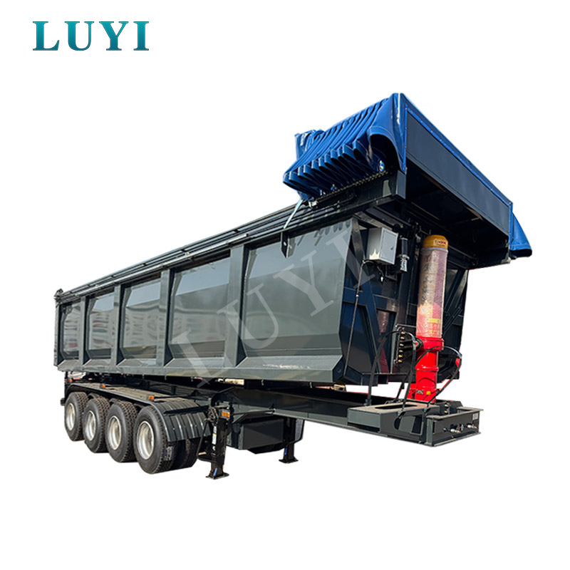 4軸70トンダンプセミトレーラー U字型ダンプセミトレーラー