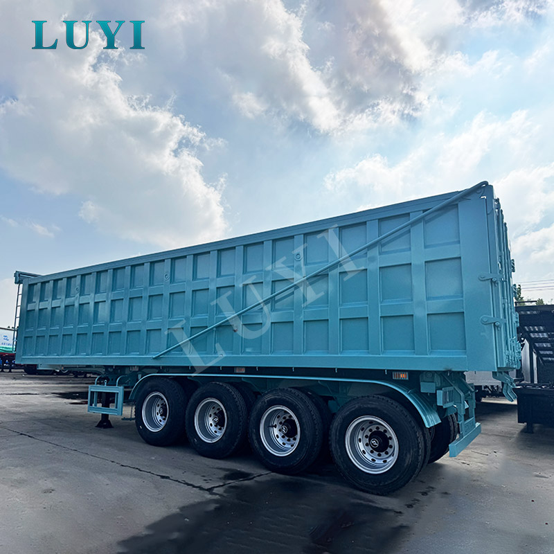 4軸80トン後部転倒ダンプトレーラー