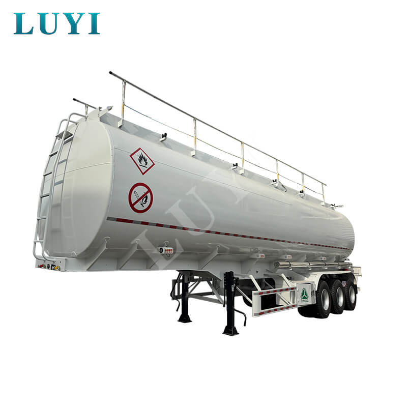 42000 リットル アルミニウム燃料タンク セミトレーラー 3 軸
