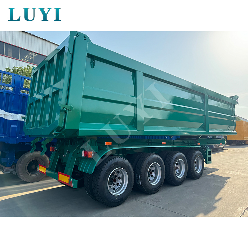 ウガンダの積載量を増やす: LUYI の 4 軸ダンプ トレーラーがどのように建設と採掘の効率を向上させているか