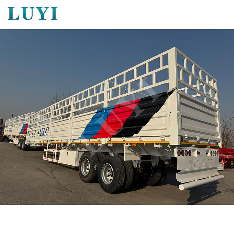 高品質 30 トン 60 トン ハイフェンスセミトレーラー販売