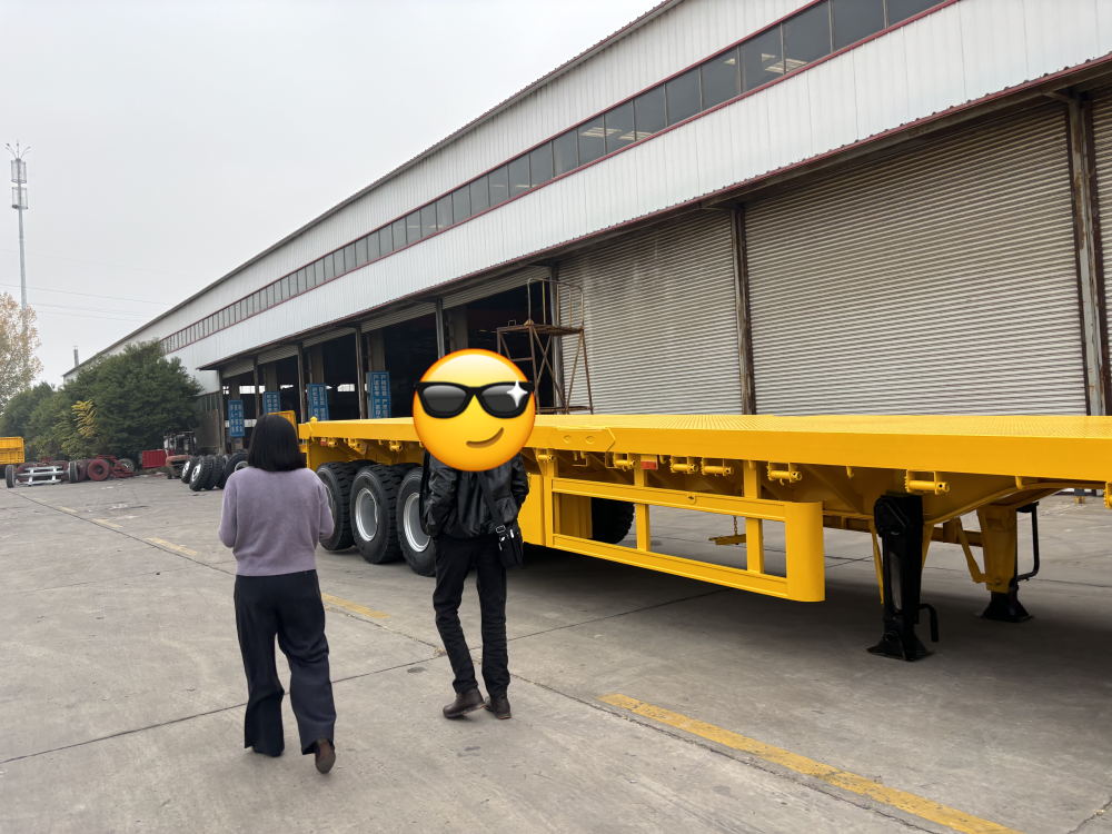 LUYI AUTO が 8 台のカスタム三軸ローボーイ トレーラーでアルジェリアの物流会社の重機輸送効率の向上にどのように貢献したか