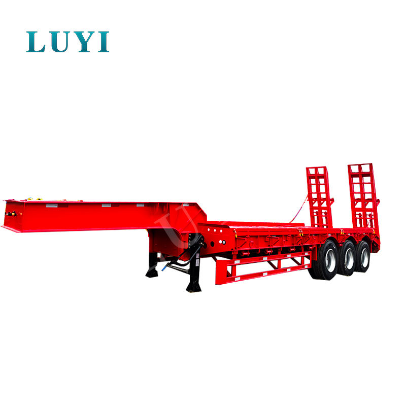 LUYI 3 軸低床セミトレーラー: 重機および機械の輸送のためのソリューション