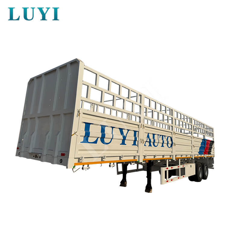 LUYI 30トン60トンハイフェンスセミトレーラー